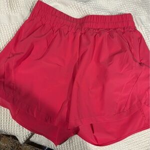 Lululemon Athletica Vibrant Pink Athletic Shorts